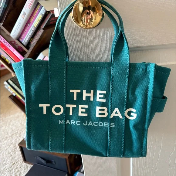 Marc Jacobs Teal and Black Canvas Bag - Picture 1 of 4